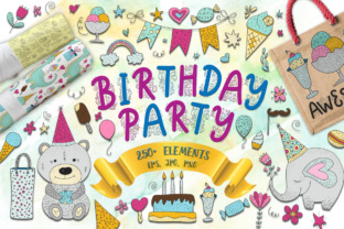 Birthday Party. Big Graphic Set.: A Creative Toolkit for Meaningful Celebrations