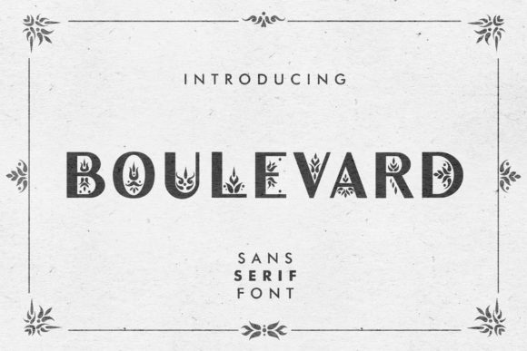 Boulevard: Where Typographic Elegance Meets Decorative Versatility