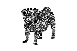 Dog Made of Paisley Patterns: A Versatile Design Asset for Creative and Professional Workflows