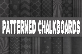 Patterned Chalkboard Textures Digital Paper