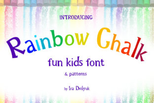 Rainbow Chalk: A Playful Serif Font for Joyful Designs