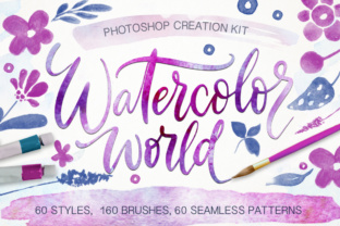 Watercolor World - Photoshop Styles Brushes